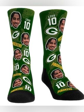 JORDAN LOVE GREEN BAY PACKERS Rock'em Socks Sz. L/XL